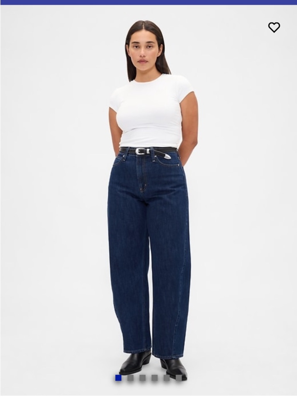 GAP - Women’s Curvy High Rise Barrel Jeans (Petite) *BRAND NEW* - Picture 4 of 6